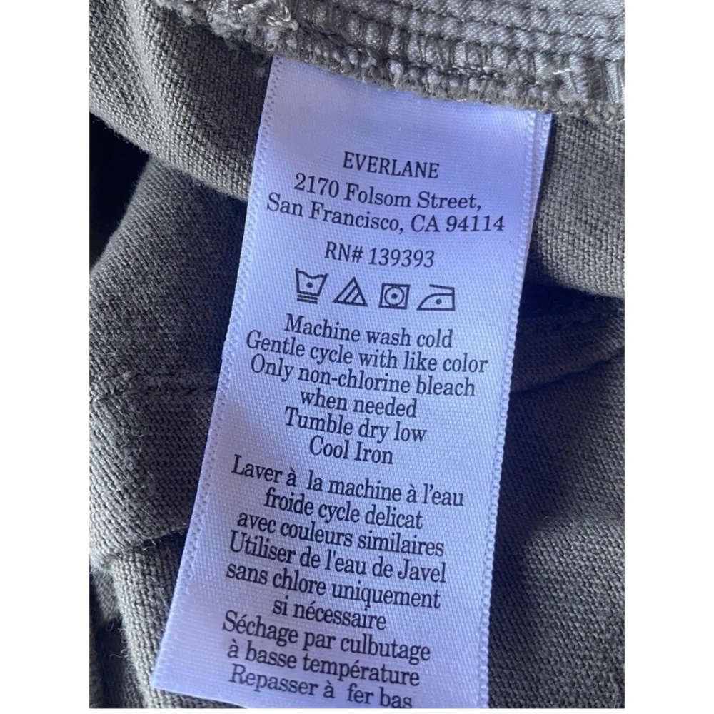 Everlane Barrel Pant Olive Green - Picture 6 of 7